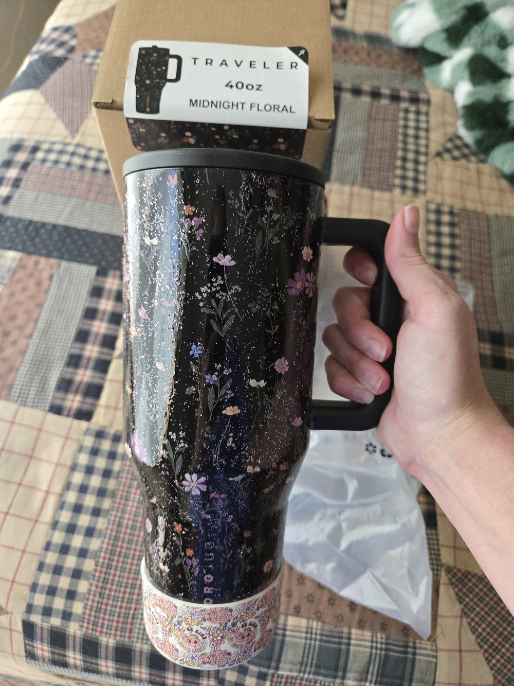 Customized Midnight Floral Hyfrojug 40oz